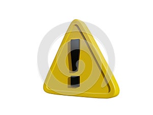 Yellow TriangleÂ Warning Sign with Exclamation Mark